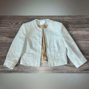 Charles Gray London Light Blue Tweed Jacket Medium
